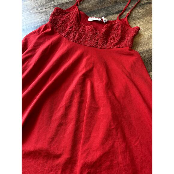 Vintage Gold Label Victoria's Secret Red Babydoll Slip Dress - Small - Picture 6 of 11